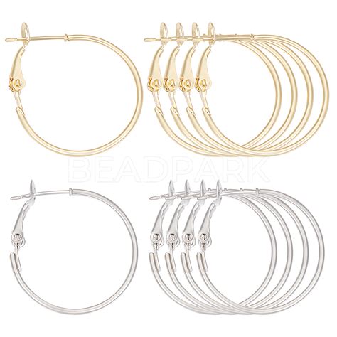 Beebeecraft Pcs Colors Brass Hoop Earring Findings Beadpark