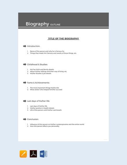 Free 38 Biography Templates Doc Pdf Excel Free And Premium Templates