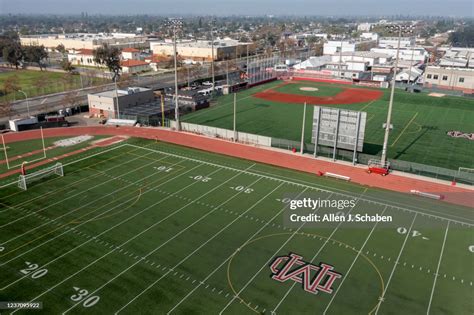 An Aerial View Of Mater Dei High School Campus And Sports Fields On