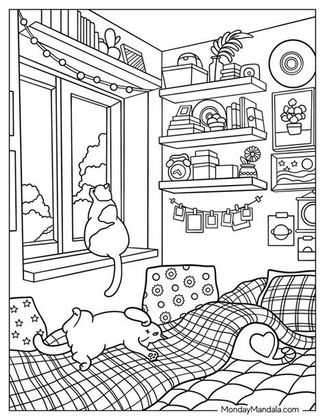 Aesthetic Coloring Pages Free Pdf Printables Detailed Coloring