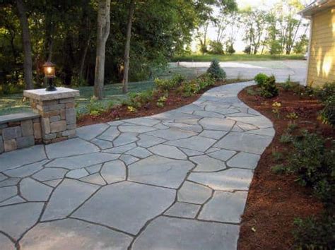 Top 40 Best Flagstone Walkway Ideas Hardscape Path Designs