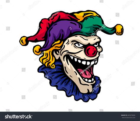 Vintage Tattoo Art Illustration Scary Clown Stock Vector (Royalty Free ...