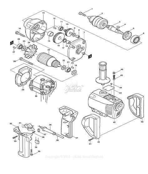 Makita 6013br Parts Diagram For Assembly 1