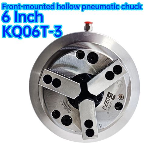 Inch Mm Jaw Hollow Pneumatic Chuck Front Mounted Kq For Air