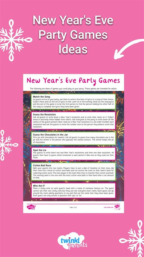 Exciting New Year's Eve Party Games