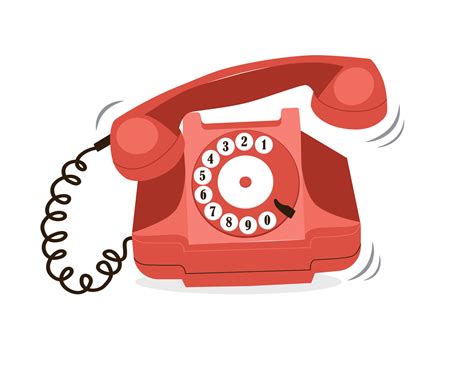 Rotary Dial Telephone Images Clipart