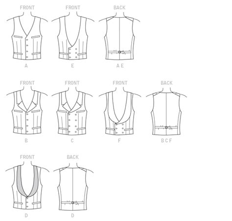 53 Designs Sewing Patterns Mens Double Breasted Vest Uk Clydeafeeya