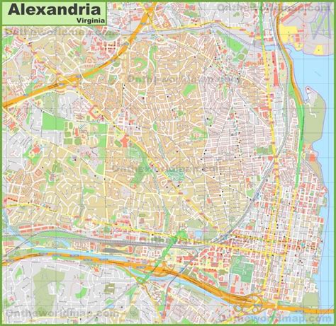 Large detailed map of Alexandria | Detailed map, Map, Alexandria