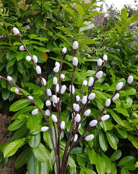 Pussy Willow Crochet Pattern Photo Tutorial Easter Garden Etsy