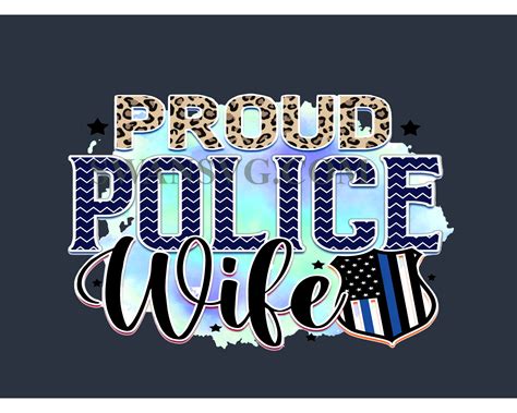 Proud Police Wife Png Police Design Police Png Swansvg