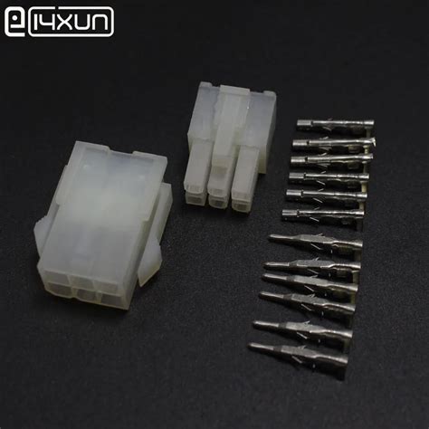 30sets 4 2mm 5557 6P Wiring Terminal Electrical Connector Kit 6Way Male