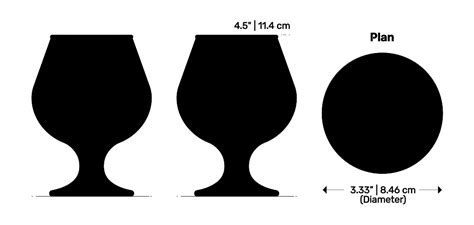 Snifter Glass Dimensions & Drawings | Dimensions.com