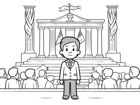 Inauguration Day Coloring Download - Coloring Page