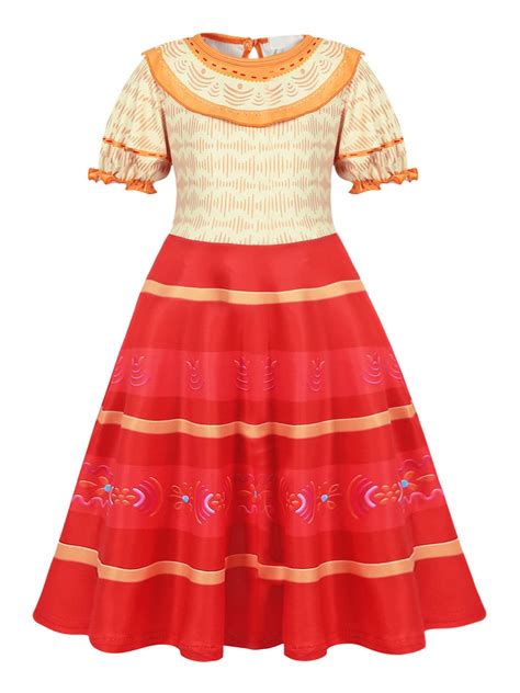 Buy Amzbarley Girls Encanto Costume Dress Mirabel Isabella Dolores Pepa