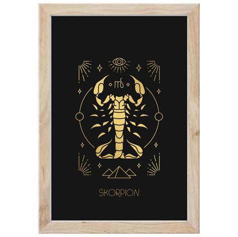 Plakat Znak Zodiaku Skorpion 10x15 Cm Prezent 11676826804 Oficjalne