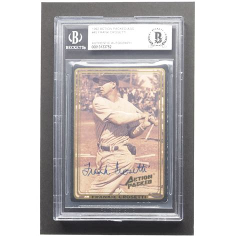 Frank Crosetti Signed Action Packed Asg Bgs Pristine Auction