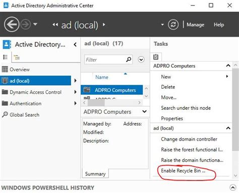 How To Enable Active Directory Recycle Bin Active Directory Pro