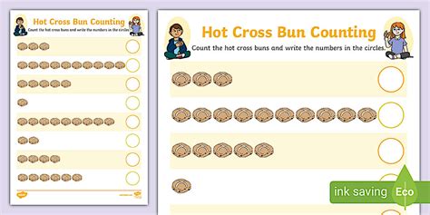 Hot Cross Buns Counting To Activity Twinkl