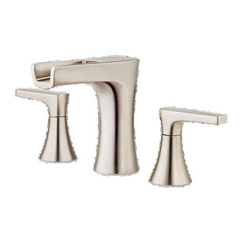 Brushed Nickel Kelen Lg49 Mf1k 2 Handle 8 Widespread Bathroom Faucet Pfister Faucets