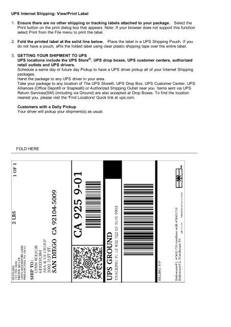 30 How To Print A Ups Shipping Label Labels Database 2020