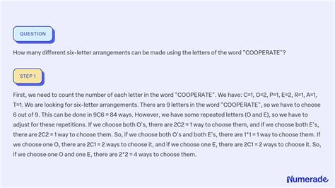 Solved How Many Different Six Letter Arrangements Can Be Made Using