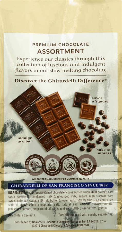 Ghirardelli Premium Chocolate Assortment Squares Planogram Back