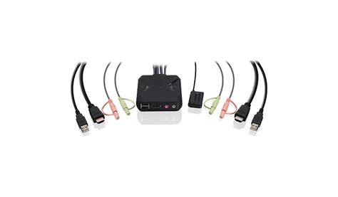 IOGEAR 2-Port 4K KVM Switch with HDMI, USB and Audio Connections - GCS92HU - KVM Switches - CDW.com