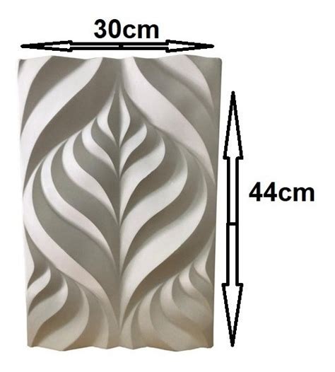 Forma 3d Folha Garden 44x30cm Molde Para Gesso 3d Abs Virgem