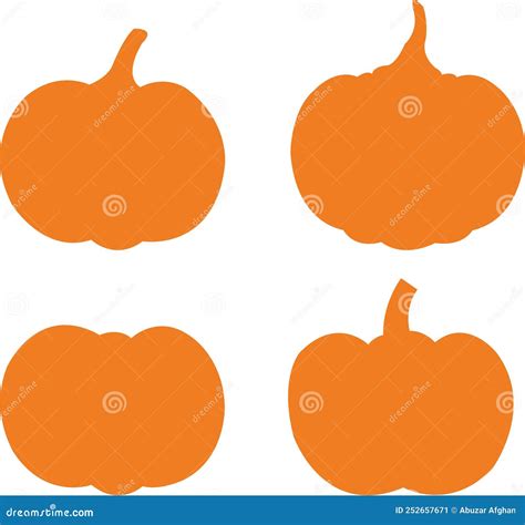 Pumpkin  With Svg Vector Cut File For Cricut And Silhouette Royalty