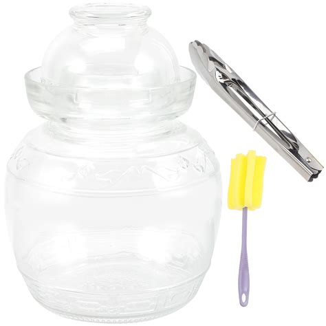 Glass Kimchi Jar Glass Pickle Jar Food Storage Container Sealing Pickle Jar Vegetable Pickling