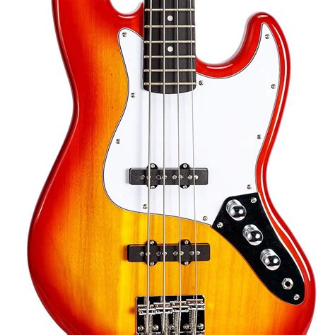 Baixo Cordas Phx Jb Jazz Bass Cherry Burst Caixa Sheldon Loja De