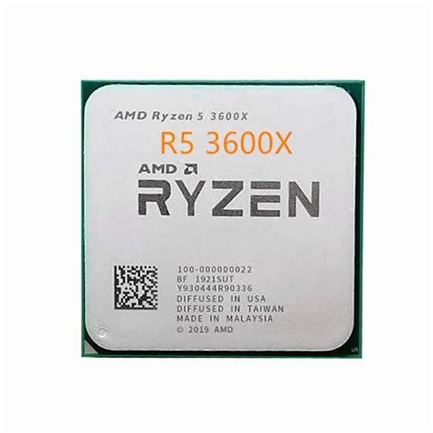 Amd Procesador De Cpu Ryzen 3600x R5 3600x 38 Ghz Seis