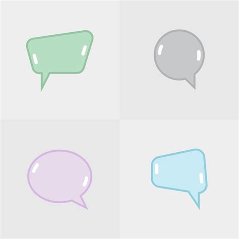 Premium Vector Set Of Stickers Of Speech Bubbles Style 2