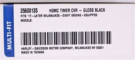 Oem Harley Davidson M Gloss Black Timer Cover Pn For Sale