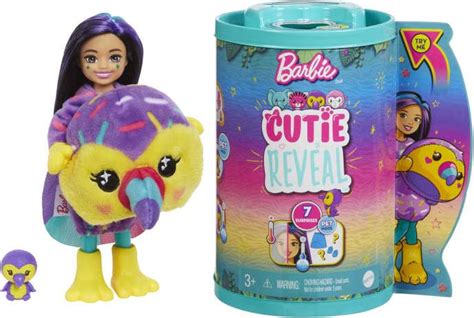 Mattel Barbie Cutie Reveal Chelsea Jungle Tukan Verschiedene