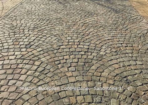 Historic European Sandstone Cobblestone Driveway For Chicago Mansion