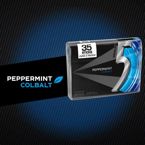 5 Gum Peppermint Cobalt Sugarfree Chewing Gum, 35-Stick Pack | 5 Gum