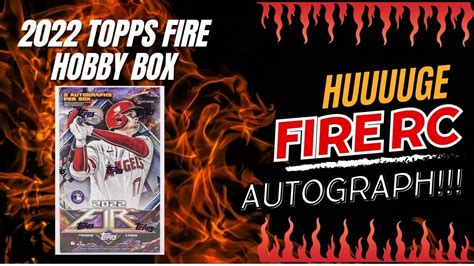 Huge Rookie Auto Topps Fire Hobby Box Product Likely