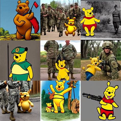 Winnie The Pooh As An Army Soldier Stable Diffusion Openart