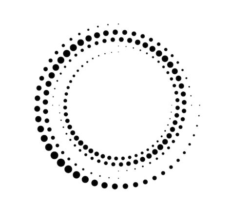 Premium Vector Dotted Gradient Circle Halftone Effect Circular Dotted