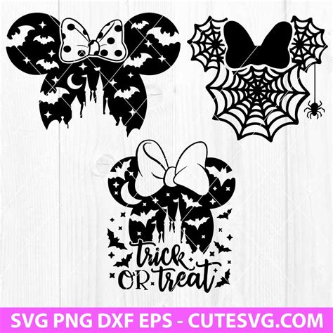 Disney Minnie Mouse Halloween SVG | Trick Or Treat Minnie SVG | Spider ...