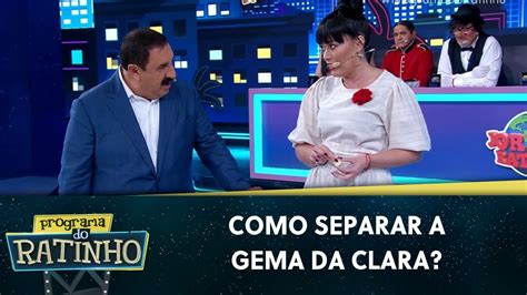 Milene Pavor Ensina Como Separar A Gema Da Clara Do Ovo Programa Do