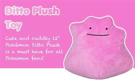 Pokémon Ditto Juguete de peluche de peluche 8 pulgadas A partir