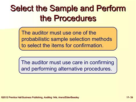 Audit Sampling For Tests Of Details Of Balances PPT