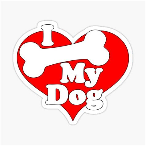 I Love My Dog Meme Sticker For Sale By Printednoise Redbubble