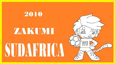 Como Dibujar A La Mascota Del Mundial Zakumi How To Draw The