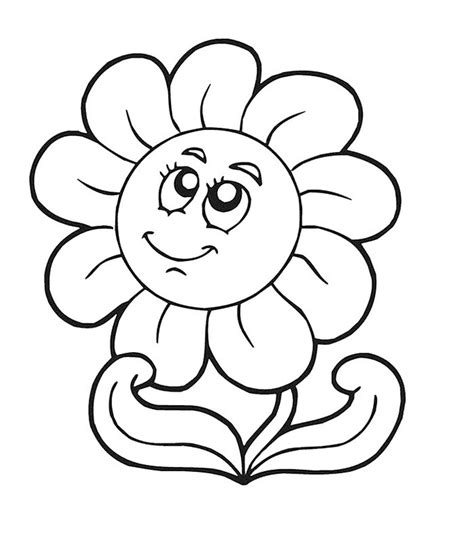 Flowers Coloring Pages Momjunction