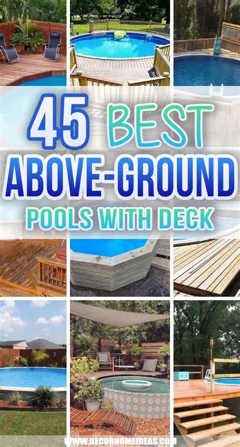 45 Best Above Ground Pools With Deck For 2023 Artofit