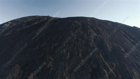 Volcano on Sao Miguel Island, Azores, drone view - Stock Video Clip ...