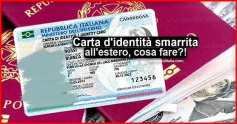 Carta d identità smarrita all estero Come comportarsi